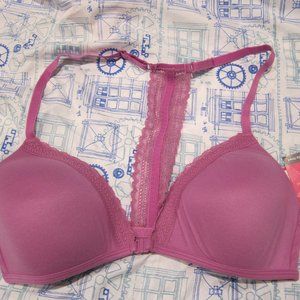 Xhilaration Wireless Lounge Bra - Vivid Violet 34C